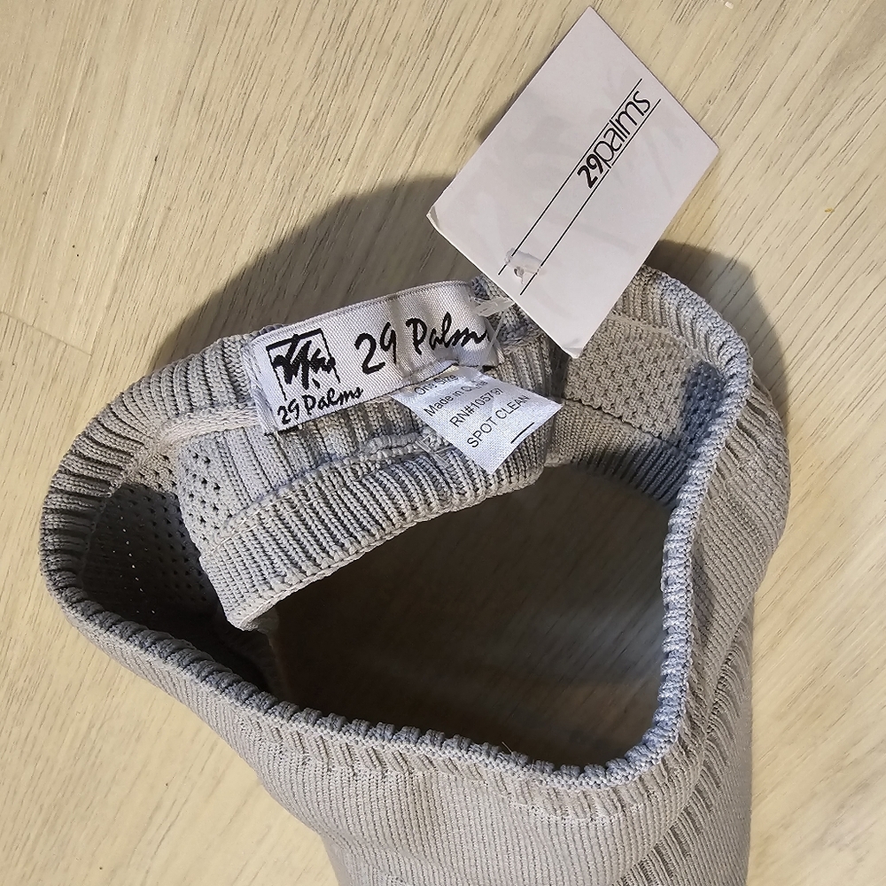 29 PALMS Gray knit visor NWT's - Picture 3 of 3